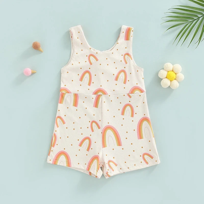 Daisy | Floral | Rainbow Rompers