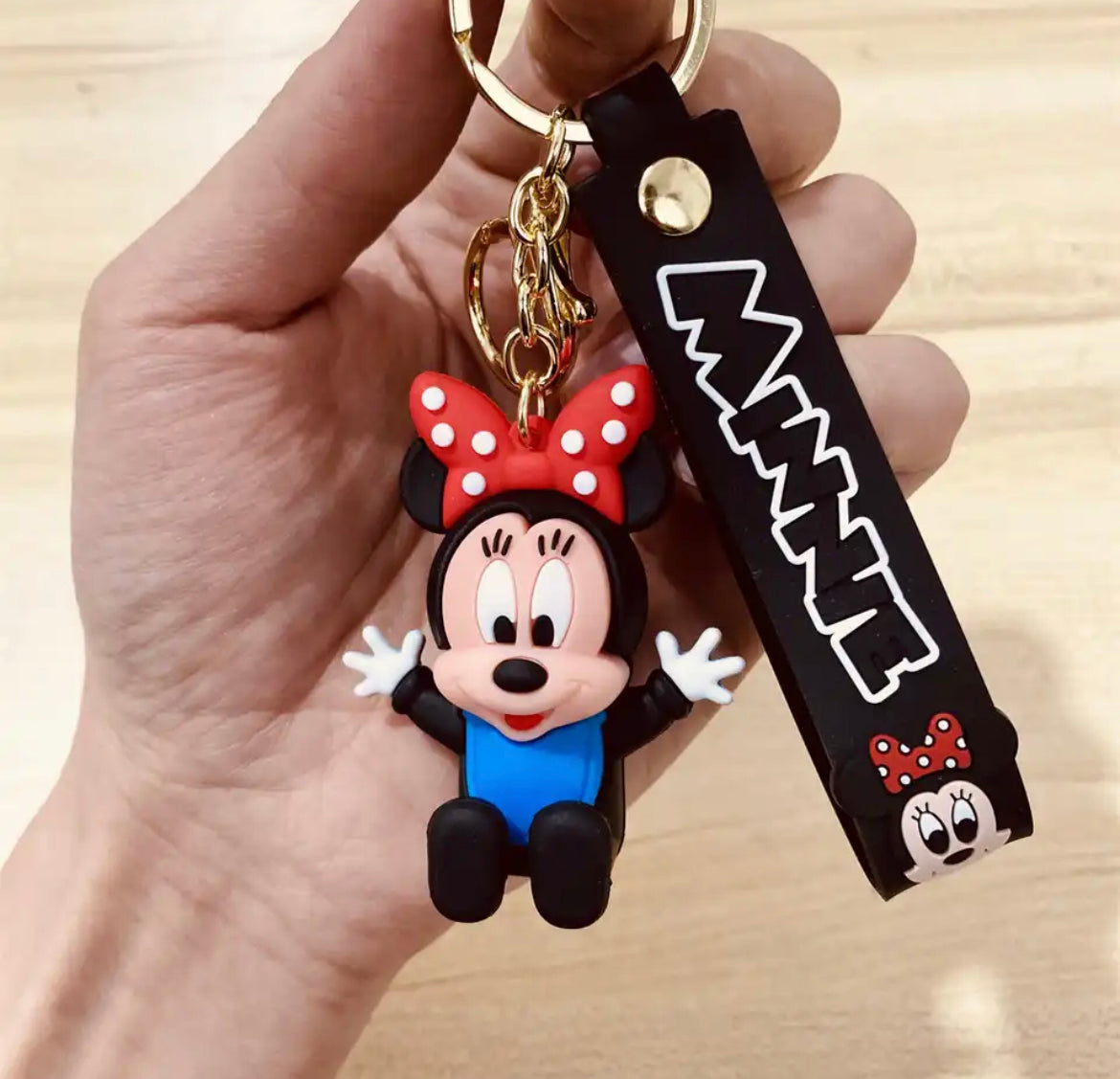 3D Disney Mickey Mouse Minnie Mouse Keychain