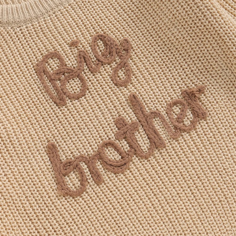 Little Brother | Big Brother Matching Embroidered Sweaters