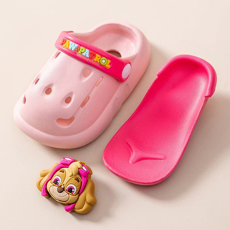 Pink paw patrol crocs hotsell