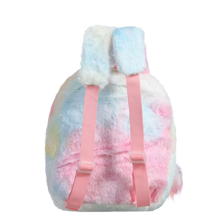 Personalized Embroidered Toddler-Size Plush Unicorn Backpacks