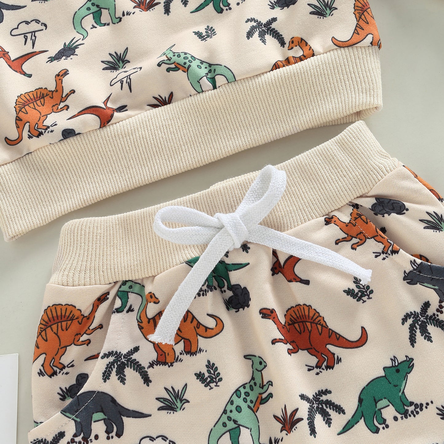 2-Piece Set | Dino Print Pajama Set