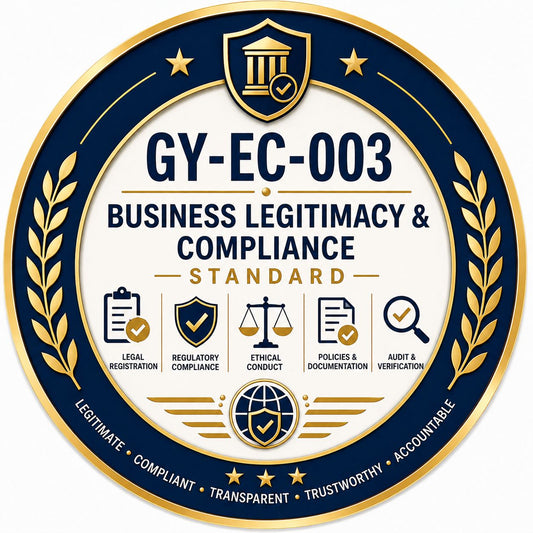 GY-EC-003 Business Legitimacy & Compliance Standard