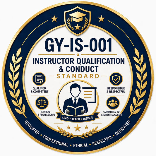 GY-IS-001 – Instructor Qualification & Conduct Standard