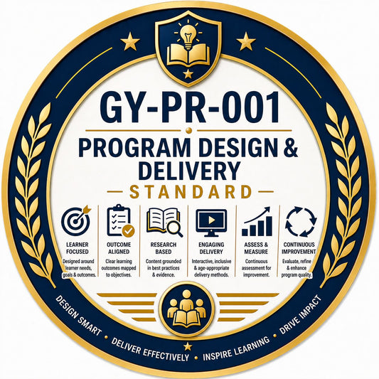 GY-PR-001 Program Design & Delivery Standard