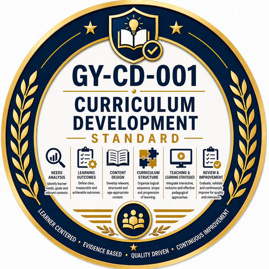 GY-CD-001 Curriculum Development Standard