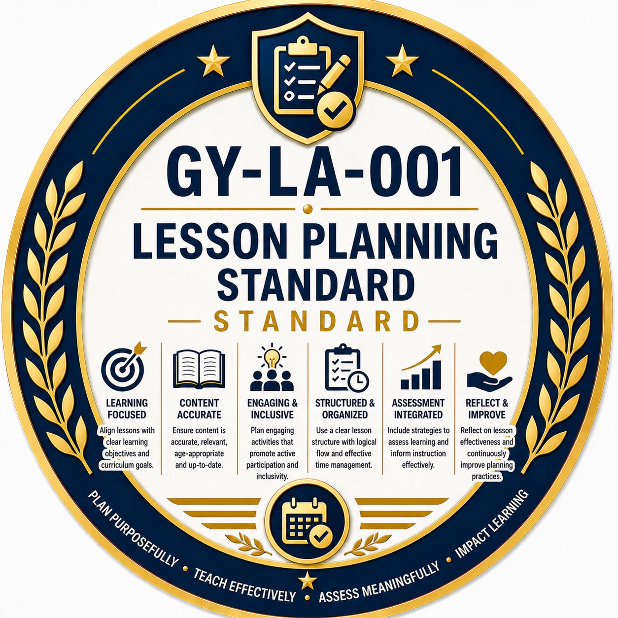 GY-LA-001 Lesson Planning Standard