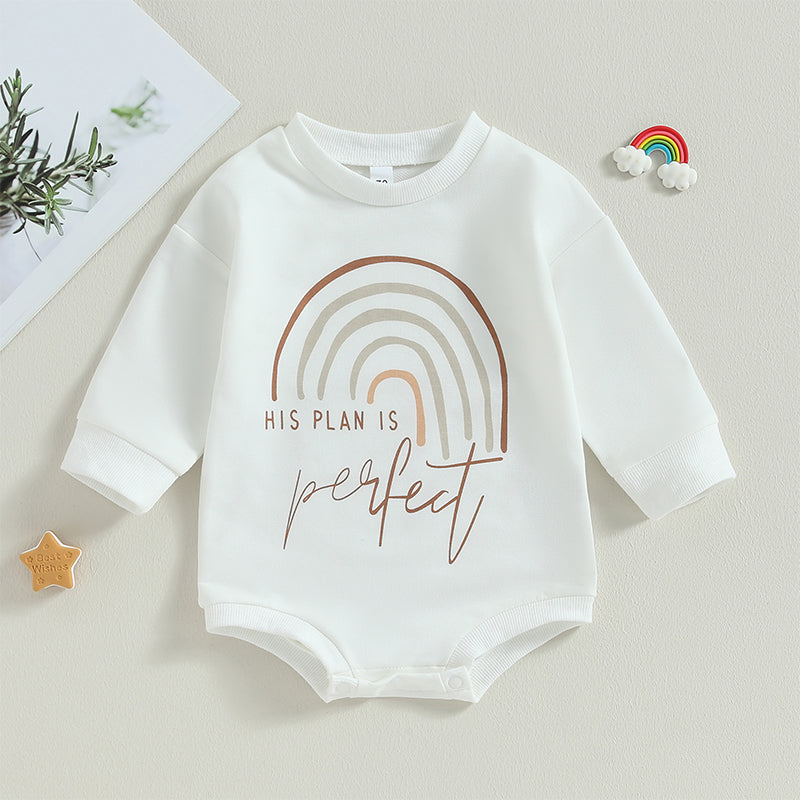 His Plan is Perfect | Long-Sleeve Romper Onesie