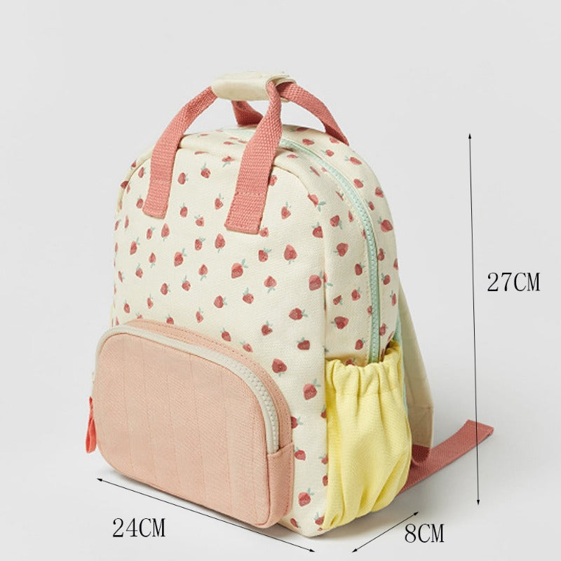 Personalized Embroidered Strawberry Backpack