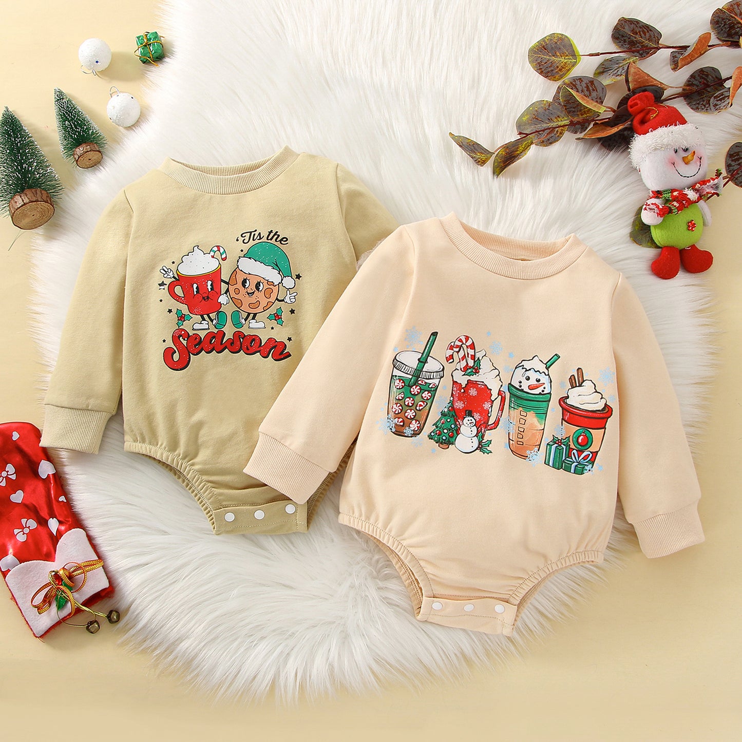 Tis' the Season | Starbies | Baby & Toddler Christmas Rompers
