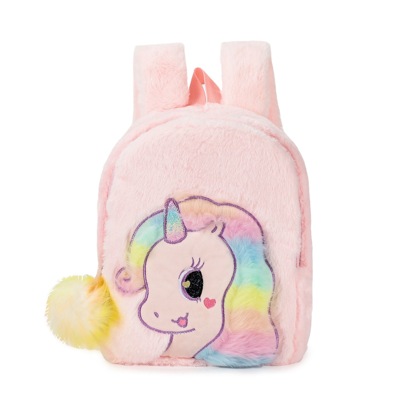 Personalized Embroidered Toddler-Size Plush Unicorn Backpacks