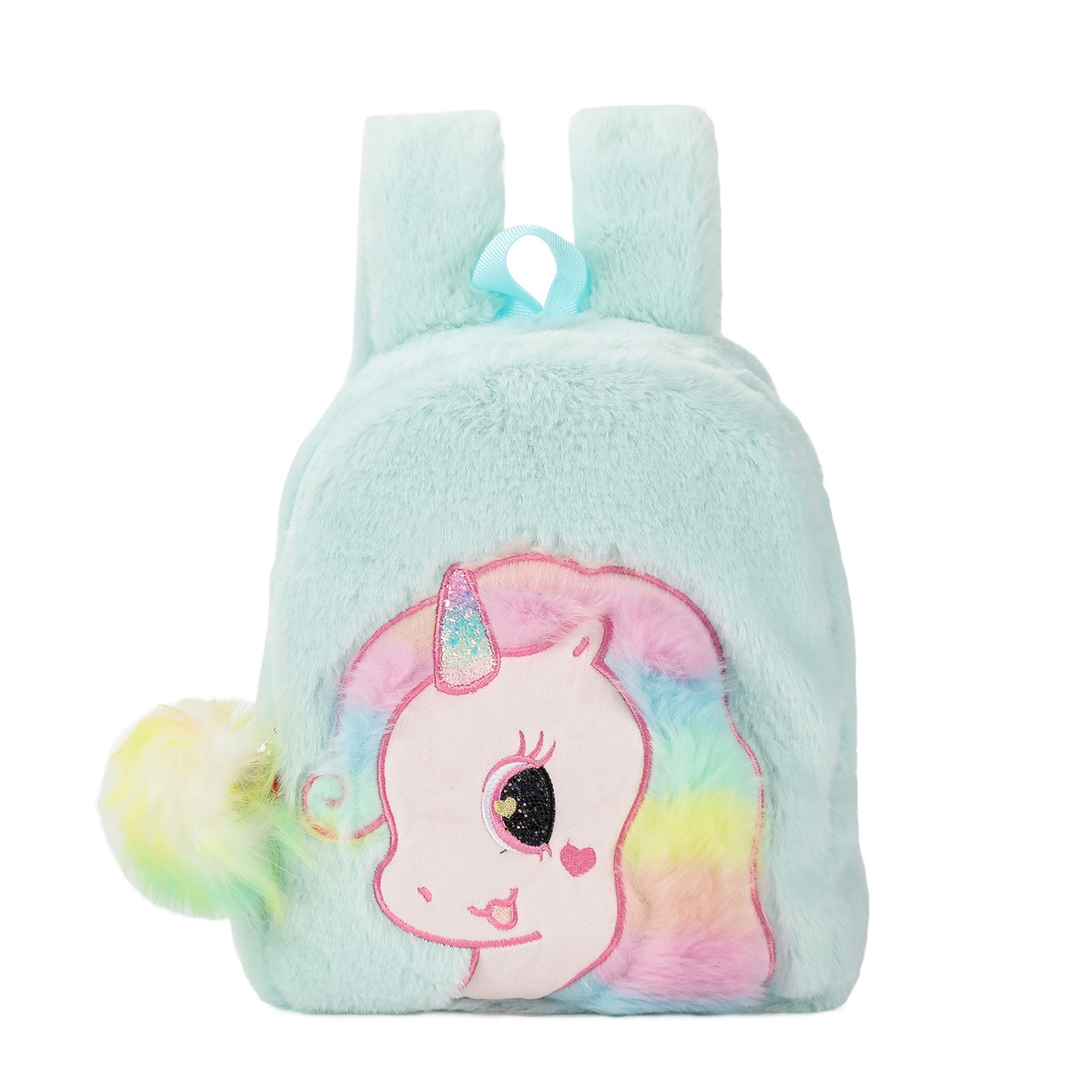 Personalized Embroidered Toddler-Size Plush Unicorn Backpacks