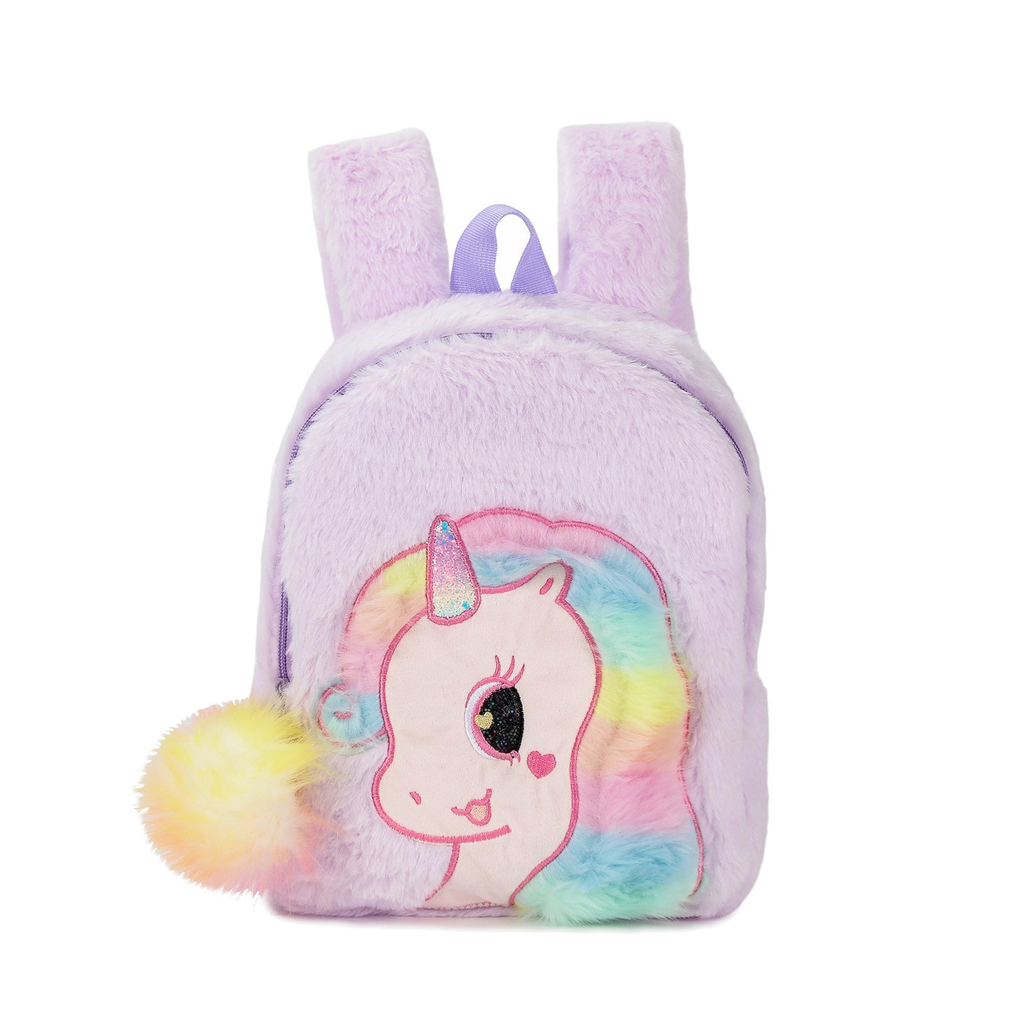 Personalized Embroidered Toddler-Size Plush Unicorn Backpacks