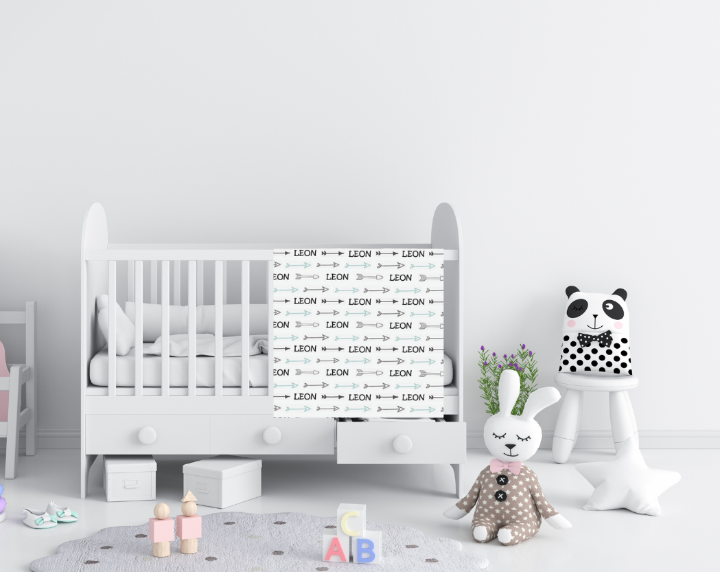 Personalized Printed Baby Blanket | Flannel Fleece Minky