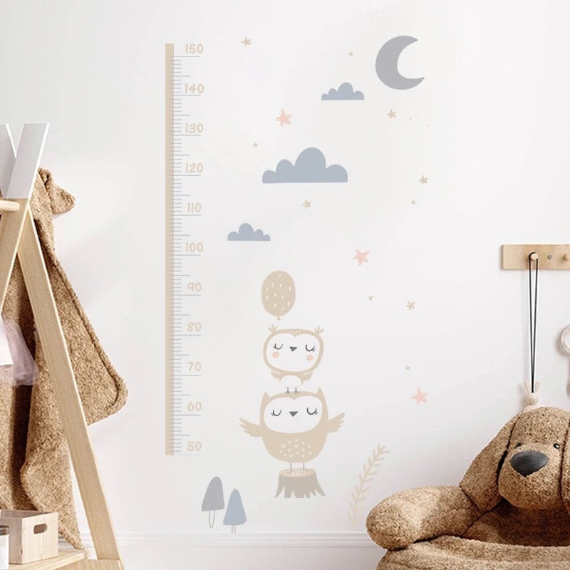 Animals Height Measurement Vinyl Wall Decals