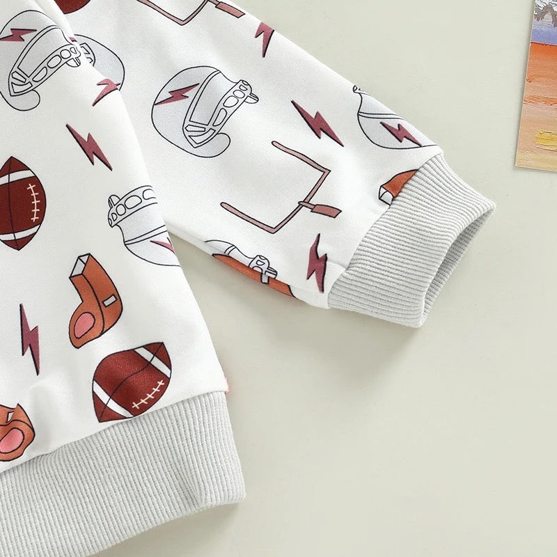 Baby Boy & Toddler Football Print Clothing Set
