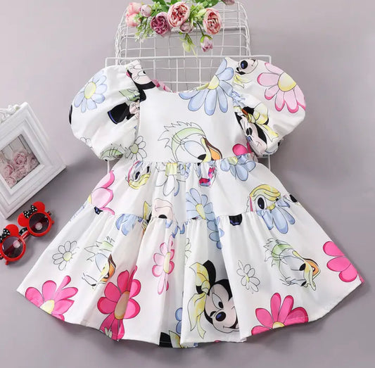 Minnie & Daisy Duck Floral Summer Dress