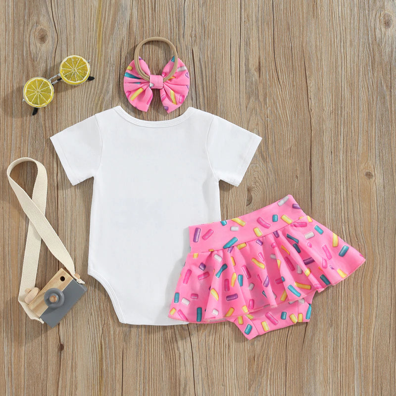 Sweet One | Donut 3-Piece Birthday Outfit