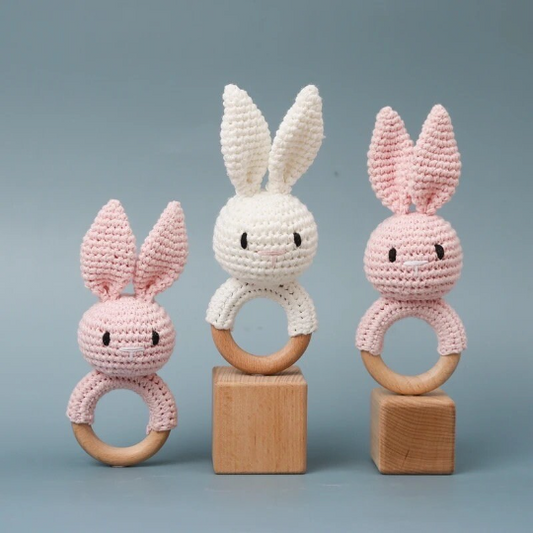 Crochet Bunny Rattle and Teether
