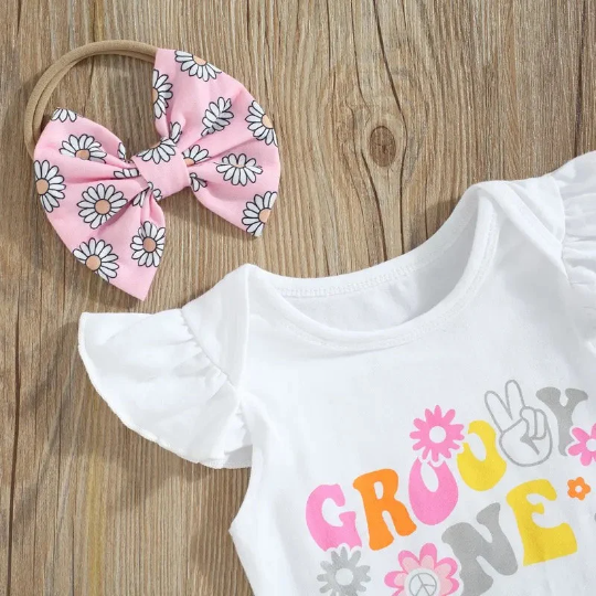 Groovy One | Baby Girl Birthday Outfit