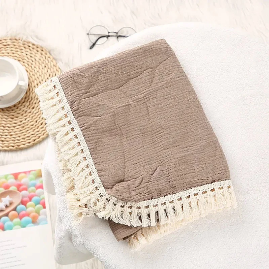 Baby Muslin Swaddle | 80 x 65cm | Cotton Square Baby Blanket