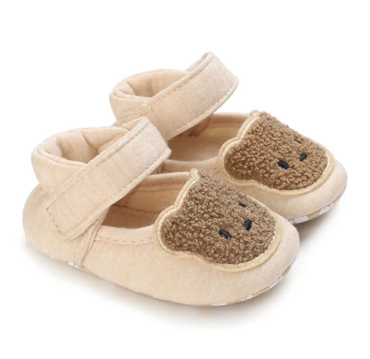 Gender Neutral | Bunny & Bear Face Baby Shoes