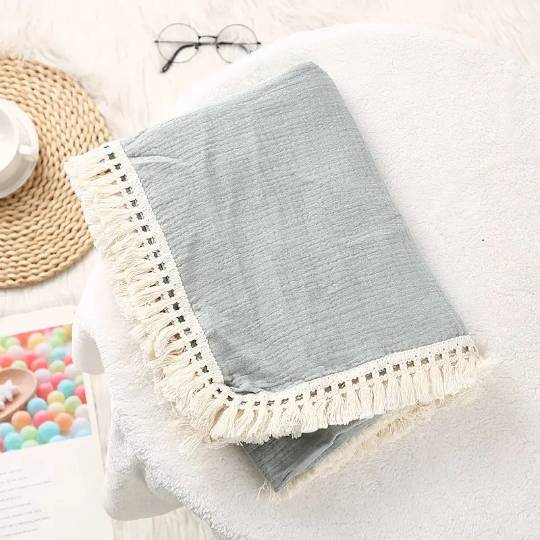Baby Muslin Swaddle | 80 x 65cm | Cotton Square Baby Blanket