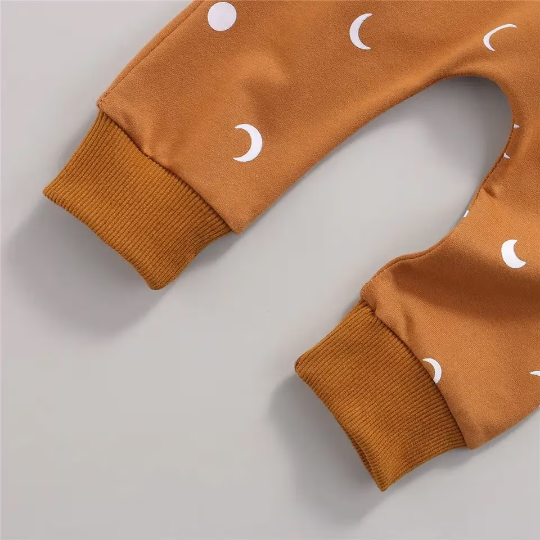 Moon & Sun Long Sleeve Top and Matching Pants Set