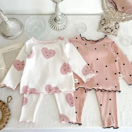 2 Piece Set | Baby & Toddler Girls Printed Sleepwear Sets