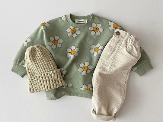 Sunflower Sweater | Baby and Toddler Girl Sweatshirt