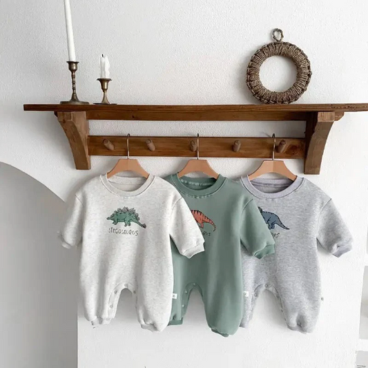 Dinosaur Sweater Onesie | Gender Neutral Romper