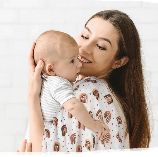 2 Pcs Baby Muslin Swaddle | 70x70cm | Bamboo + Cotton Muslin Blanket