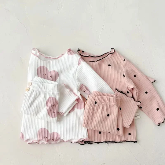 2 Piece Set | Baby & Toddler Girls Printed Sleepwear Sets