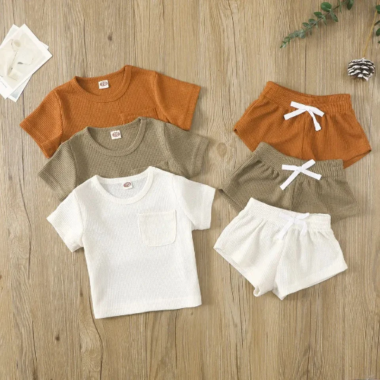 Gender Neutral | Baby & Toddler Set T-Shirt & Matching Shorts