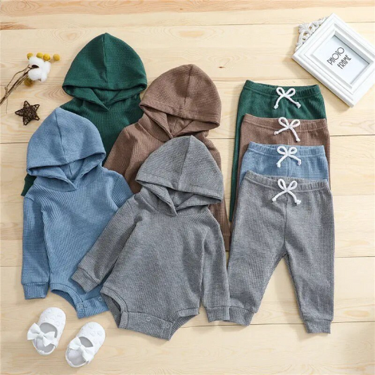 Long Sleeve Hooded Top + Pants Set